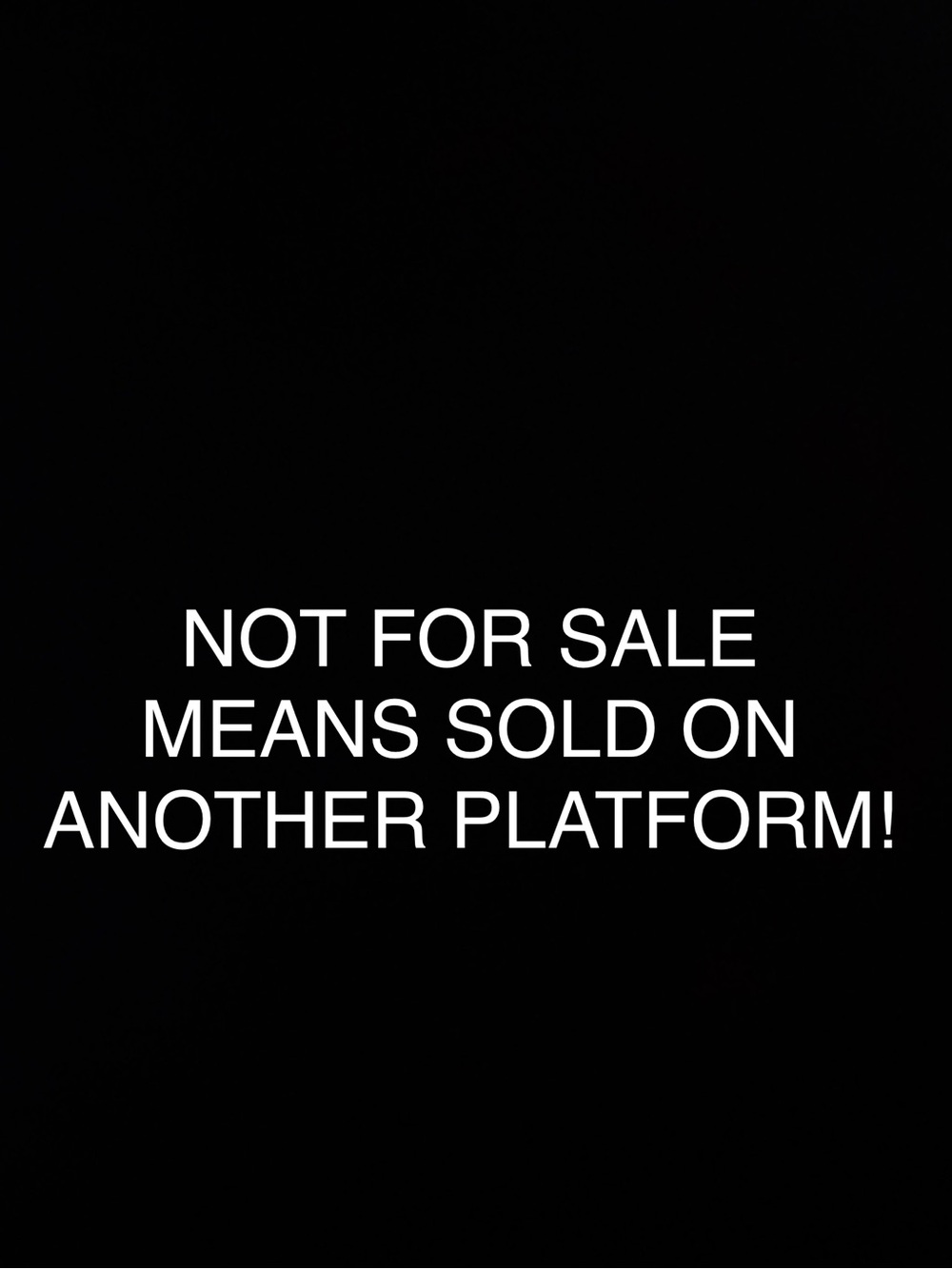 Not for sale items